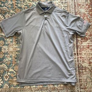 Men’s Fairway & Greene Blue Stripe Trump Golf Polo Small